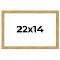 thumbnail image 1 of 22x14 Frame Beige Real Wood Picture Frame Width 1.25 inches | Interior Frame Depth 0.5 inches |, 1 of 8