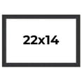 thumbnail image 1 of 22x14 Frame Black Real Wood Picture Frame Width 1.25 Inches | Interior Frame Depth 0.5 Inches |, 1 of 8