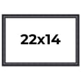 thumbnail image 1 of 22x14 Frame Black Real Wood Picture Frame Width 1.25 inches | Interior Frame Depth 0.5 inches |, 1 of 8