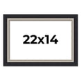 thumbnail image 1 of 22x14 Frame Black Real Wood Picture Frame Width 2.25 Inches | Interior Frame Depth 0.5 Inches |, 1 of 8