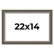 22x14 Frame Brown Solid Wood Picture Frame | 1.75 Inch Moulding Width | Austin Frame Complete with