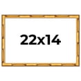 thumbnail image 1 of 22x14 Frame Gold Bamboo Solid Wood Picture Frame | 1 Inch Moulding Width | Interior Frame Depth, 1 of 8