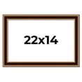 thumbnail image 1 of 22x14 Frame Gold Brown Plein Air Vintage Solid Wood Picture Frame | 1.75 Inches Moulding Width |, 1 of 8