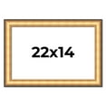 thumbnail image 1 of 22x14 Frame Gold Plein Aire Solid Wood Picture Frame Width 2 Inches | Interior Frame Depth 0.5, 1 of 8