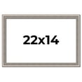 thumbnail image 1 of 22x14 Frame Grey Real Wood Picture Frame Width 1.25 inches | Interior Frame Depth 0.5 inches | Hans, 1 of 8