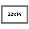 thumbnail image 1 of 22x14 Frame Silver Black Rustic Sonoma Solid Wood Picture Frame | 1.5 Inch Moulding Width |, 1 of 8