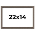 thumbnail image 1 of 22x14 Frame Silver Real Wood Picture Frame Width 1.25 Inches | Interior Frame Depth 0.5 Inches |, 1 of 8