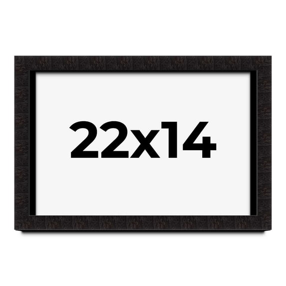 22x14 Shadow Box Black Solid Wood Display Picture Frame | 1 Inch Rabbet Depth | | 1.375 Inch