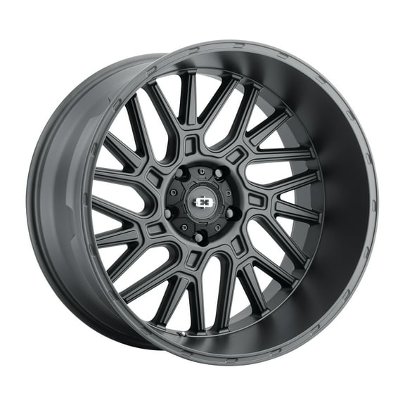 22x14 Vision 404 Brawl Satin Black Wheel 8x6.5 (-76mm)