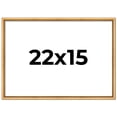 thumbnail image 1 of 22x15 Frame Beaded Gold Solid Wood Picture Frame | 0.75 Inches Moulding Width | Liscio Oro, 1 of 8
