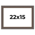 thumbnail image 1 of 22x15 Frame Black Feather Payton Ornate Solid Wood Picture Frame Width 1.75 Inches | Interior Depth, 1 of 8