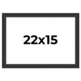 thumbnail image 1 of 22x15 Frame Black Real Wood Picture Frame Width 1.25 Inches | Interior Frame Depth 0.5 Inches |, 1 of 8
