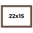 thumbnail image 1 of 22x15 Frame Brown Farmhouse Solid Wood Picture Frame Width 1.5 Inches | Interior Frame Depth 0.5, 1 of 8