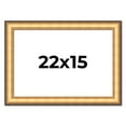 thumbnail image 1 of 22x15 Frame Gold Plein Aire Solid Wood Picture Frame Width 2 Inches | Interior Frame Depth 0.5, 1 of 8