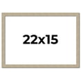 thumbnail image 1 of 22x15 Frame Grey Solid Wood Picture Frame Width 1 Inches | Interior Frame Depth 0.5 Inches |, 1 of 8