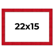 22x15 Frame Red Burl Solid Wood Picture Frame Width 1.75 Inches | Interior Frame Depth 0.5 Inches |