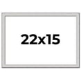 thumbnail image 1 of 22x15 Frame Silver Inner Slope Bevel Picture Frame | 1 Inch Moulding Width | 0.75 Inch Rabbet Depth, 1 of 8