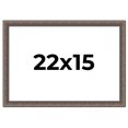 thumbnail image 1 of 22x15 Frame Silver Real Wood Picture Frame Width 1.25 Inches | Interior Frame Depth 0.5 Inches |, 1 of 8