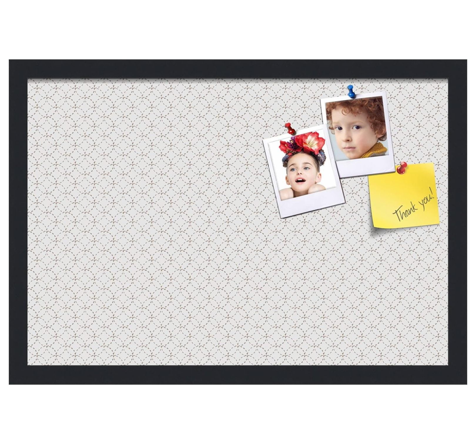 28x20 Inch Cork Bulletin Board. This Decorative Framed Pin Board Comes Yellow And Blue Design White Frame Frame Ideal Home Office Decor Message Li Shu - View #8