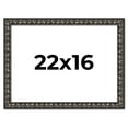 thumbnail image 1 of 22x16 Frame Black-Brown Medieval Solid Wood Picture Frame | 1.5 Inch Moulding Width | Gotham, 1 of 8