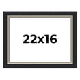 thumbnail image 1 of 22x16 Frame Black Real Wood Picture Frame Width 2.25 Inches | Interior Frame Depth 0.5 Inches |, 1 of 8