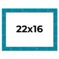 thumbnail image 1 of 22x16 Frame Blue Teal Burl Wood Picture Frame | 1.75 Inch Moulding Width | Interior Frame Depth 0.5, 1 of 8