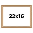 thumbnail image 1 of 22x16 Frame Charleston Honey Brown Solid Wood Picture Frame Width 1.75 Inches | Interior Depth 0.5, 1 of 8