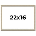 thumbnail image 1 of 22x16 Frame Grey Solid Wood Picture Frame Width 1 Inches | Interior Frame Depth 0.5 Inches |, 1 of 8
