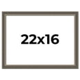 thumbnail image 1 of 22x16 Frame Silver Real Wood Picture Frame Width 1.25 Inches | Interior Frame Depth 0.5 Inches |, 1 of 8