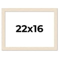 thumbnail image 1 of 22x16 Frame White Real Wood Picture Frame Width 1.5 inches | Interior Frame Depth 0.5 inches | Barn, 1 of 8