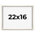 thumbnail image 1 of 22x16 Frame White Wash Solid Wood Picture Frame | 0.75 Inch Moulding Width | Includes UV Acrylic, 1 of 8