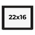 thumbnail image 1 of 22x16 Shadow Box Black Solid Wood Display Picture Frame | 1 Inch Rabbet Depth | | 1.375 Inch, 1 of 4