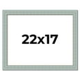 thumbnail image 1 of 22x17 Frame Blue Teal Distressed Solid Wood Picture Frame | 1.625 Inch Moulding Width | Sonoma Blue, 1 of 8