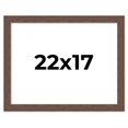thumbnail image 1 of 22x17 Frame Brown Farmhouse Solid Wood Picture Frame Width 1.5 Inches | Interior Frame Depth 0.5, 1 of 8