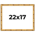 thumbnail image 1 of 22x17 Frame Gold Bamboo Solid Wood Picture Frame | 1 Inch Moulding Width | Interior Frame Depth, 1 of 8