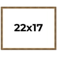 thumbnail image 1 of 22x17 Frame Gold Kingsley Distressed Solid Wood Picture Frame Width 0.75 Inches | Interior Frame, 1 of 8