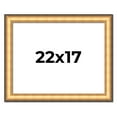 thumbnail image 1 of 22x17 Frame Gold Plein Aire Solid Wood Picture Frame Width 2 Inches | Interior Frame Depth 0.5, 1 of 8