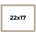 thumbnail image 1 of 22x17 Frame Grey Solid Wood Picture Frame Width 1 Inches | Interior Frame Depth 0.5 Inches |, 1 of 8