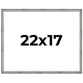 thumbnail image 1 of 22x17 Frame Silver Picture Frame - Complete Modern Photo Frame Includes UV Acrylic Shatter Guard, 1 of 8