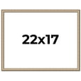 thumbnail image 1 of 22x17 Frame Silver Real Wood Picture Frame Width 0.75 Inches | Interior Frame Depth 0.5 Inches |, 1 of 8