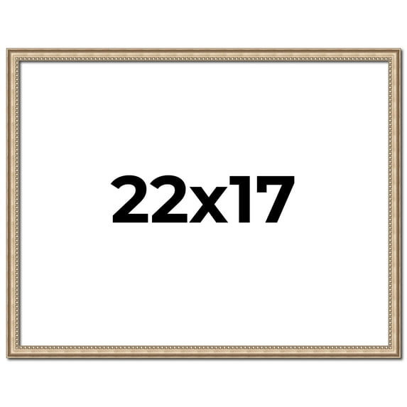 22x17 Frame Silver Real Wood Picture Frame Width 0.75 Inches | Interior Frame Depth 0.5 Inches |