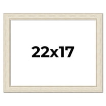 22x17 Frame White Real Wood Picture Frame Width 1.75 inches | Interior Frame Depth 0.5 inches |