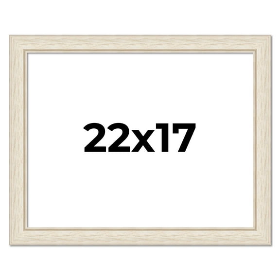 22x17 Frame White Real Wood Picture Frame Width 1.75 inches | Interior Frame Depth 0.5 inches |