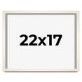 thumbnail image 1 of 22x17 Frame White Wheat Solid Wood Picture Frame | Moulding Width 0.75 Inches | Interior Depth 0.5, 1 of 8