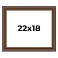 thumbnail image 1 of 22x18 Copper and Brown Real Wood Picture Frame Width 2 inches | Interior Frame Depth 0.5 inches |, 1 of 8
