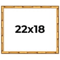 thumbnail image 1 of 22x18 Frame Gold Bamboo Solid Wood Picture Frame | 1 Inch Moulding Width | Interior Frame Depth, 1 of 8