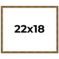 thumbnail image 1 of 22x18 Frame Gold Kingsley Distressed Solid Wood Picture Frame Width 0.75 Inches | Interior Frame, 1 of 8