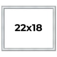 thumbnail image 1 of 22x18 Frame Sterling Silver Solid Wood Picture Frame | 1.25 Inch Moulding Width | 0.75 Inch, 1 of 8