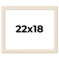 thumbnail image 1 of 22x18 Frame White Barnwood Picture Frame - Modern Photo Frame Includes UV Acrylic Shatter Guard, 1 of 8