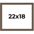 thumbnail image 1 of 22x18 Ornate Brown Real Wood Picture Frame Width 1.5 Inches | Interior Frame Depth 0.5 Inches |, 1 of 8